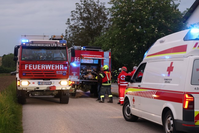Drei Feuerwehren bei Brand in einem Wohngebude in St. Thomas im Einsatz