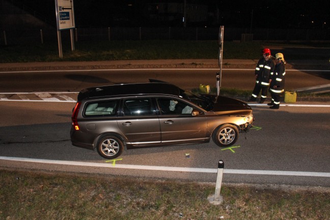 Verkehrsunfall auf der Schlierbacher Straße endete relativ glimpflich