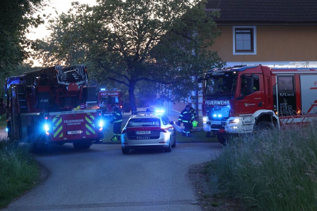 Brand einer Selche auf einem Bauernhof in Vorchdorf sorgt f�r Einsatz dreier Feuerwehren
