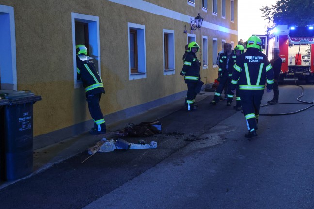 Brand einer Selche auf einem Bauernhof in Vorchdorf sorgt f�r Einsatz dreier Feuerwehren