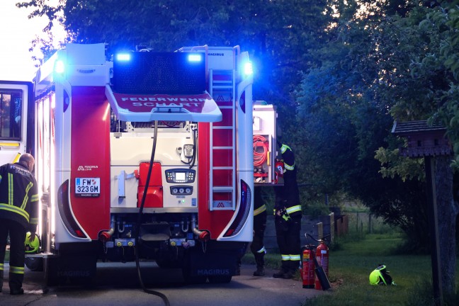 Brand einer Selche auf einem Bauernhof in Vorchdorf sorgt f�r Einsatz dreier Feuerwehren