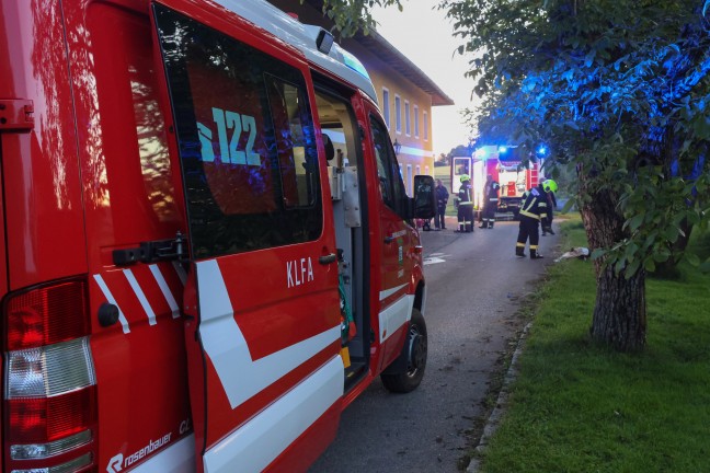 Brand einer Selche auf einem Bauernhof in Vorchdorf sorgt f�r Einsatz dreier Feuerwehren
