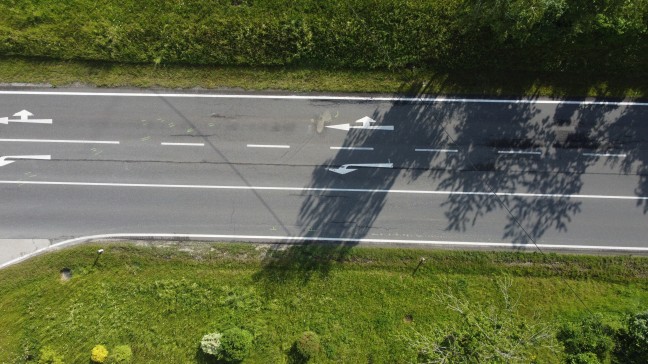 Kollision im Kreuzungsbereich der Rohrbacher Strae bei St. Martin im Mhlkreis endet glimpflich