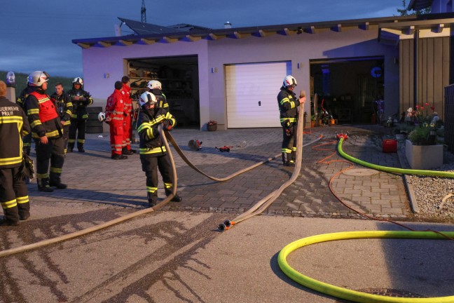 Ein Verletzter bei Brand in einem Gebude in Pram