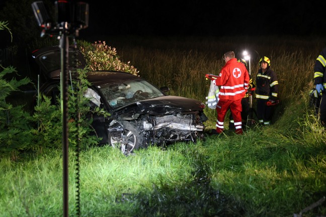 Frontalcrash auf Kremstalstrae bei Kematen an der Krems fordert fnf teils Schwerverletzte