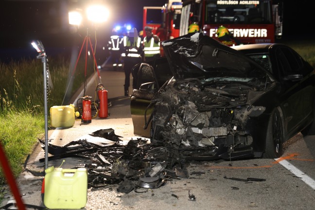 Frontalcrash auf Kremstalstrae bei Kematen an der Krems fordert fnf teils Schwerverletzte