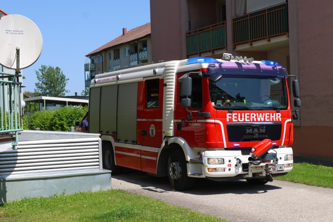 Kabelbrand in der Kche einer Wohnung eines Mehrparteienwohnhauses in Wels-Neustadt