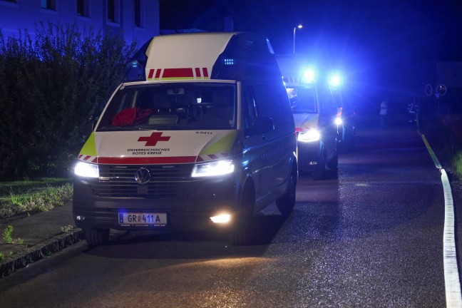 Fnf Verletzte bei Glimmbrand in der Kche eines Einfamilienhauses in Hofkirchen an der Trattnach