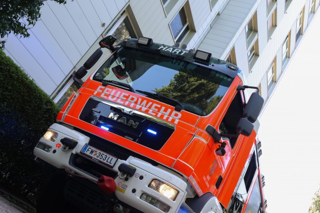 Angebranntes Kochgut sorgte fr Einsatz in einer Wohnung eines Hochhauses in Leonding