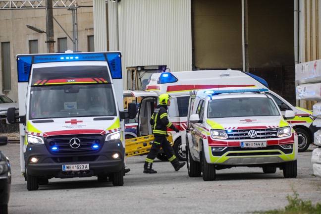Arbeitsunfall auf Baustelle in Marchtrenk fordert zwei Schwerverletzte