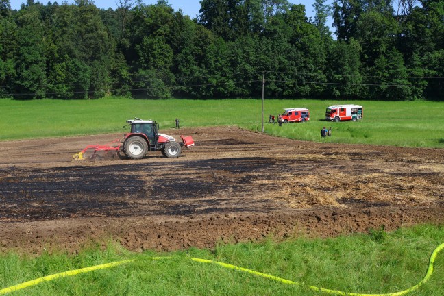 Hitze und Trockenheit: Mehrere Flur- und Feldbr�nde besch�ftigen Einsatzkr�fte in Ober�sterreich