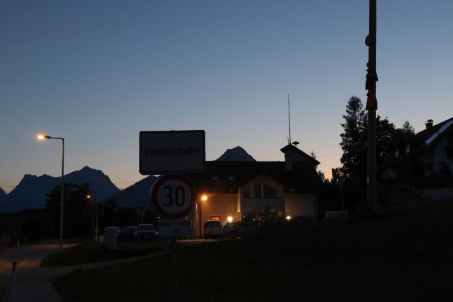 Rauchentwicklung an Melkmaschine l�ste Einsatz zweier Feuerwehren in Vorderstoder aus