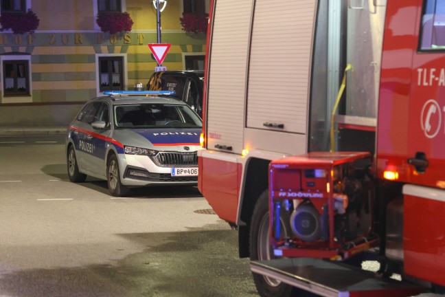 Brand in einer Metzgerei im Ortszentrum von Sch�rfling am Attersee