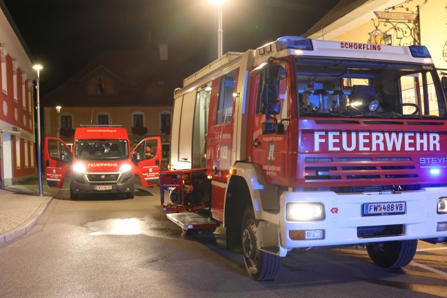 Brand in einer Metzgerei im Ortszentrum von Sch�rfling am Attersee