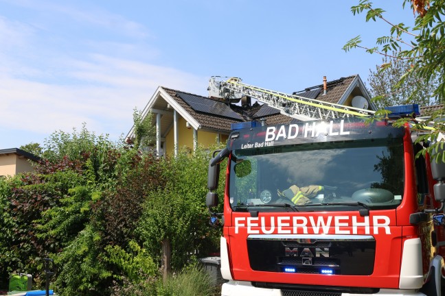 Sechs Feuerwehren bei Brand im Dachbereich eines Wohnhauses in Kematen an der Krems im Einsatz