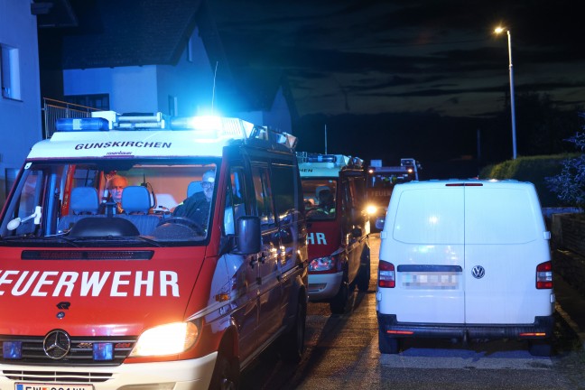 CO-Alarm: Ausgasende Holzpellets sorgten f�r Einsatz der Feuerwehr in einem Wohnhaus in Gunskirchen