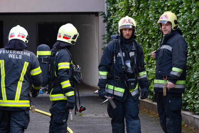 Brand in einem Nebengeb�ude eines Wohnhauses in Wels-Pernau noch rechtzeitig entdeckt