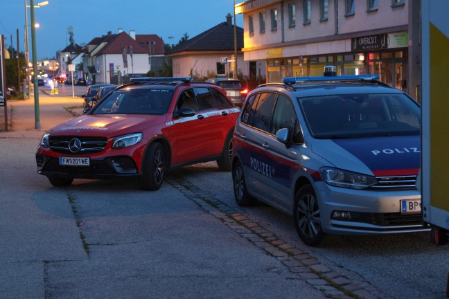 Schadstoffeinsatz: Austritt von K�hlmittel aus einem abgestellten Klein-LKW in Wels-Neustadt