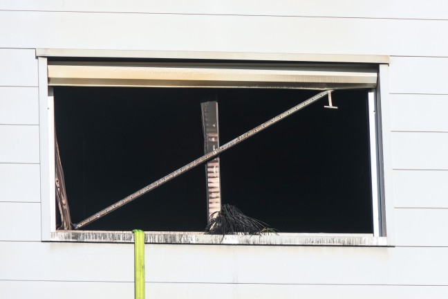 Wohungsbrand in Leonding: Person aus f�nftem Stock gerettet - Hund �berlebte Brand nicht