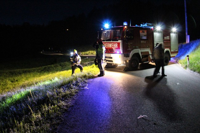 Fahrzeugberschlag ber Abhang endete relativ glimpflich