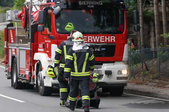 K�chenbrand: Vier Feuerwehren bei Brand in einem Gasthaus in Sierning im Einsatz