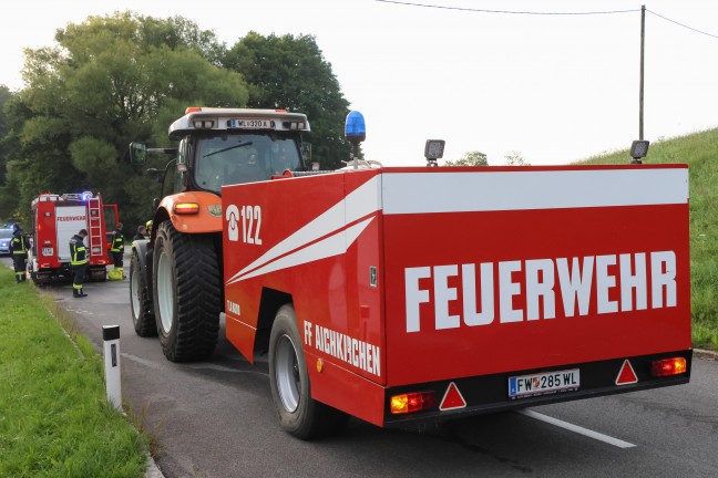 Brand in einem Hausanbau in Aichkirchen sorgte f�r Einsatz zweier Feuerwehren