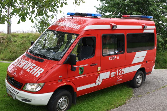 Brand einer Selche in einem landwirtschaftlichen Geb�ude in Kremsm�nster