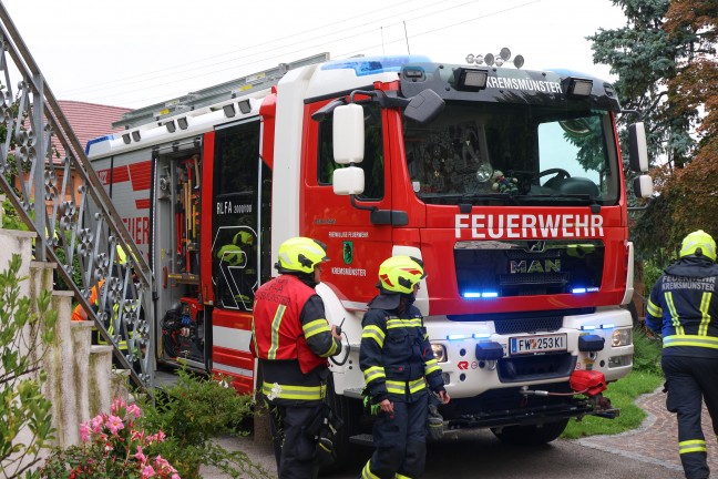 Brand einer Selche in einem landwirtschaftlichen Geb�ude in Kremsm�nster