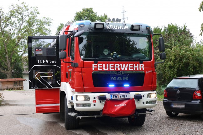 Brand einer Selche in einem landwirtschaftlichen Geb�ude in Kremsm�nster