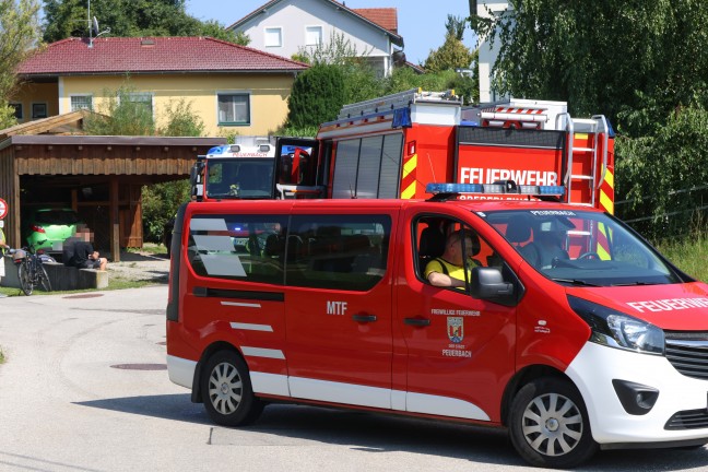 Vier Feuerwehren bei Brand in der Garage eines Wohnhauses in Steegen im Einsatz