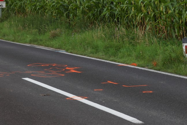 Motorradfahrer (57) bei Verkehrsunfall in Michaelnbach t�dlich verungl�ckt