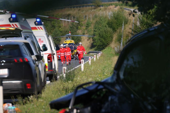 Frontalcrash zweier PKW auf Wiener Stra�e in Edt bei Lambach fordert zwei Todesopfer (45 und 71)