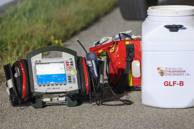 Schwerer Tuk-Tuk-Unfall auf der Innviertler Stra�e bei Neumarkt im Hausruckkreis