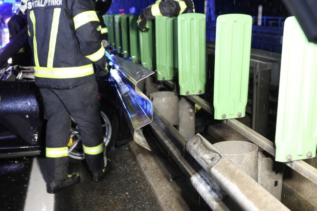 Sportwagen involviert: Schwerer Crash auf Pyhrnautobahn bei Spital am Pyhrn