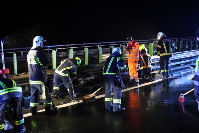 Sportwagen involviert: Schwerer Crash auf Pyhrnautobahn bei Spital am Pyhrn