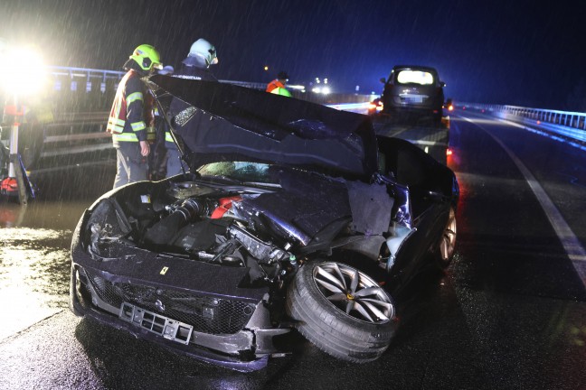 Sportwagen involviert: Schwerer Crash auf Pyhrnautobahn bei Spital am Pyhrn