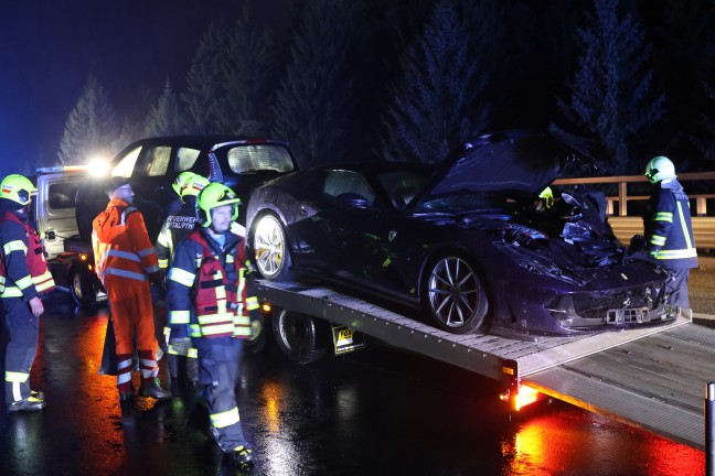 Sportwagen involviert: Schwerer Crash auf Pyhrnautobahn bei Spital am Pyhrn