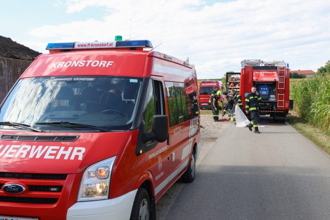 T�dlicher Verkehrsunfall: Auto in Dietach frontal gegen Mauer gekracht