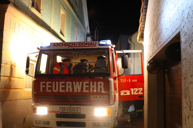 Kleinbrand in einem Wohngeb�ude in Aschach an der Donau durch piepsenden Rauchmelder entdeckt