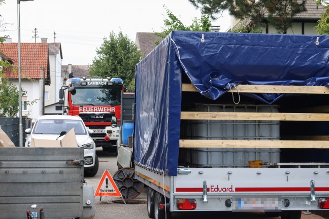 Lambach: Heiz�l bei Demontagearbeiten eines alten �ltanks in Kanalisation gelangt