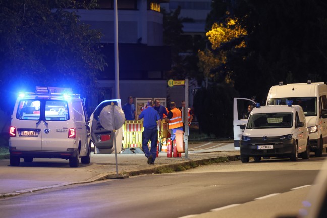 Linz: Feuerwehreinsatz, Stromausfall und Stra�ensperre nach Schaden an einer Mittelspannungsleitung
