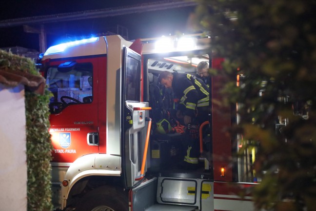 CO-Melder ausgel�st: Kohlenmonoxidaustritt nach Pelletslieferung in einem Wohnhaus in Stadl-Paura