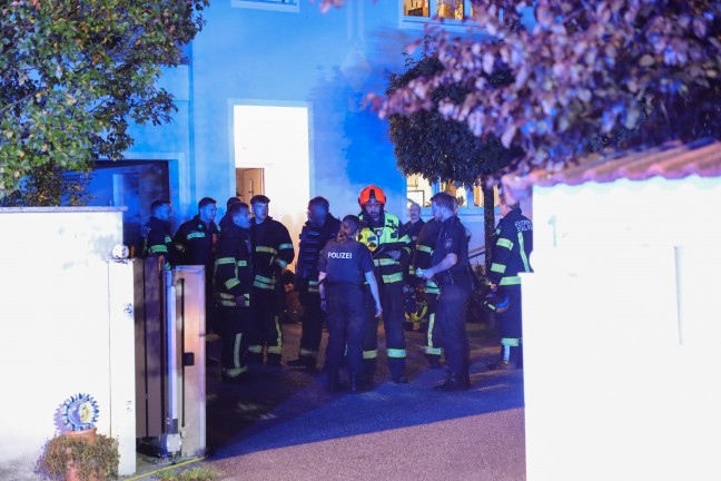 CO-Melder ausgel�st: Kohlenmonoxidaustritt nach Pelletslieferung in einem Wohnhaus in Stadl-Paura