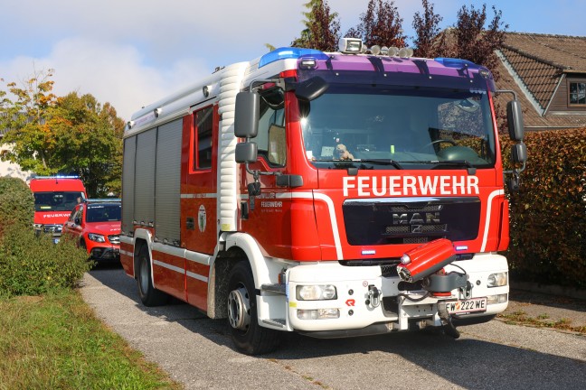 Personenrettung: �ltere Person in Wels-Vogelweide in einem Klappbett eingeklemmt