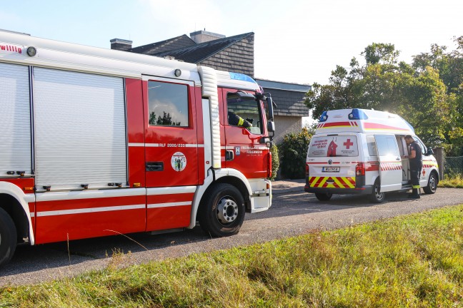 Personenrettung: �ltere Person in Wels-Vogelweide in einem Klappbett eingeklemmt