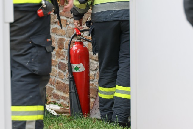 Hornissennest: Verstopfter Kamin sorgt f�r verrauchtes Wohnhaus in Wels-Pernau