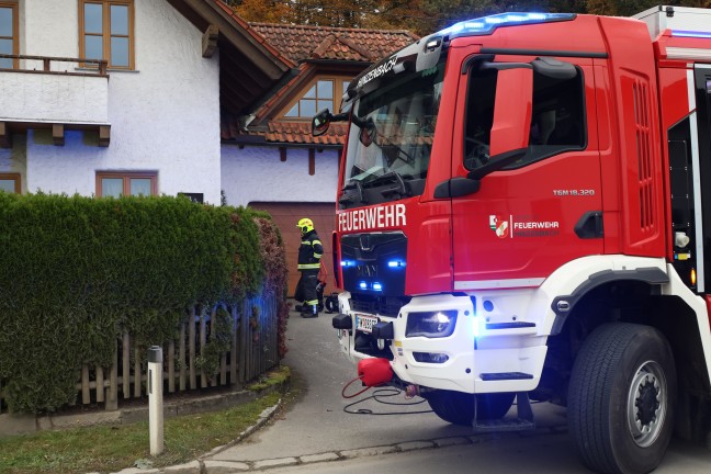 Einsatzkr�fte zu Gasaustritt in einem Einfamilienhaus in Hinzenbach alarmiert