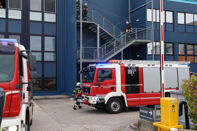 Sprinkleranlage l�schte Brand in Kantinenk�che bei M�belhauszentrale in Wels-Neustadt