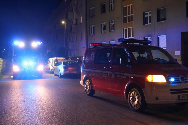 Knall und Gasgeruch gemeldet: Feuerwehr und Energieversorger in Wels-Lichtenegg im Einsatz