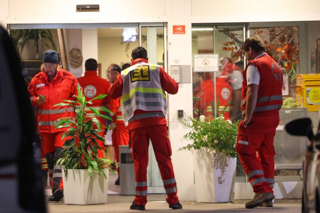 Such- und Rettungshunde bei Suche nach abg�ngiger Person aus Altenheim in Leonding im Einsatz